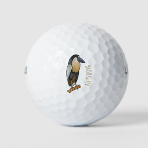 Botnavelvogel cartoon golfballen