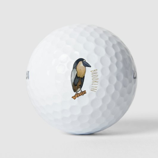 Botnavelvogel cartoon golfballen (Voorkant)