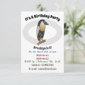 Botnavelvogel cartoon kaart (Staand voorkant)