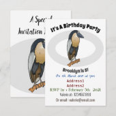 Botnavelvogel cartoon kaart (Voorkant / Achterkant)