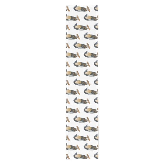 Botnavelvogel cartoon korte tafelloper (Voorkant)