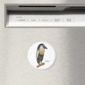 Botnavelvogel cartoon magneet (Insitu (Vaatwasser))