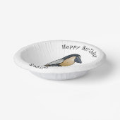 Botnavelvogel cartoon papieren kommen (Gebogen)