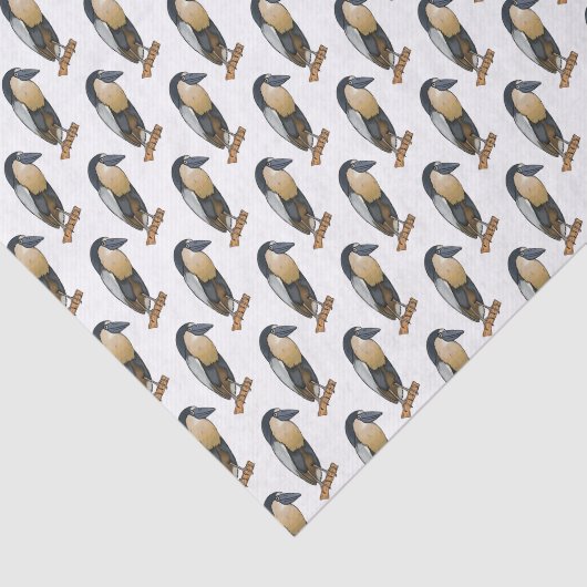 Botnavelvogel cartoon tissuepapier (Detail)