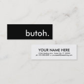 botoh. mini visitekaartje (Voorkant / Achterkant)