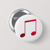 Bóton (Brooch) Dupla Colcheia Vermelha Ronde Button 5,7 Cm (Voorkant /achterkant)