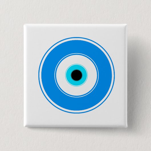 Bóton (Button) Olho Grego Vierkante Button 5,1 Cm (Voorkant)