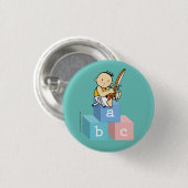 Boton Capoeirinha! ABC da Capoeira! Ronde Button 3,2 Cm (Voorkant /achterkant)