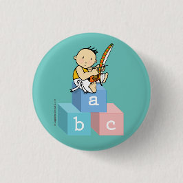 Boton Capoeirinha! ABC da Capoeira! Ronde Button 3,2 Cm