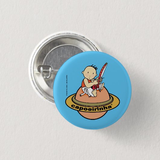 Boton Capoeirinha! Ronde Button 3,2 Cm (Voorkant /achterkant)