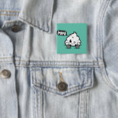Boton Cuadrado- Mr. Popo Vierkante Button 5,1 Cm (In situ)