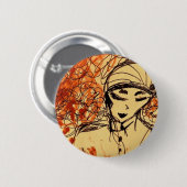 Boton - Desenho Rose Ronde Button 5,7 Cm (Voorkant /achterkant)