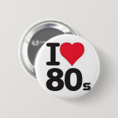 Boton I love anos 80 Ronde Button 5,7 Cm (Voorkant /achterkant)