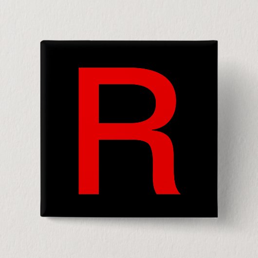 Boton rocket vierkante button 5,1 cm (Voorkant)