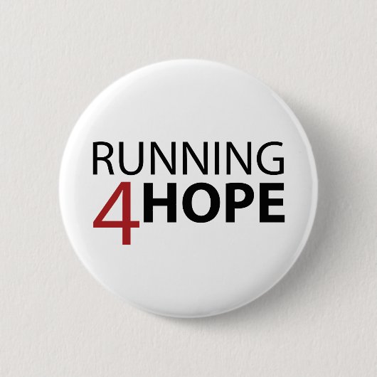 Bóton Running4Hope Ronde Button 5,7 Cm (Voorkant)