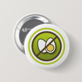 Bóton: Símbolo sem Ovos Ronde Button 5,7 Cm (Voorkant /achterkant)