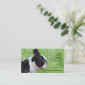 Boton Terrier visitekaartjes (Staand voorkant)