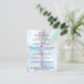 Botox Aftercare Faux Holografen Visitekaartje (Staand voorkant)