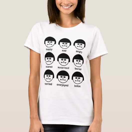 Botox Dames T-shirt Met Pasvorm (Voorkant)