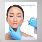 Botox en vulmiddel injecties door esthetische arts poster (Voorkant)