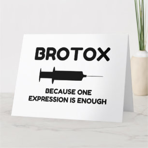 Botox-expressie Bedankkaart