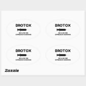 Botox-expressie Ovale Sticker (Vel)