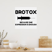 Botox-expressie Poster (Keuken)