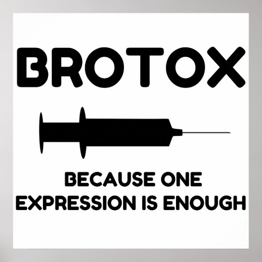 Botox-expressie Poster (Voorkant)