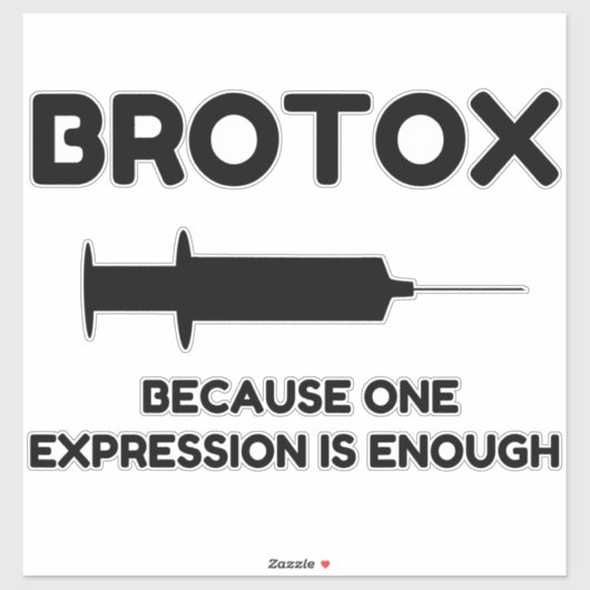 Botox-expressie Sticker (Vel)