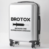 Botox-expressie Sticker (Koffer)