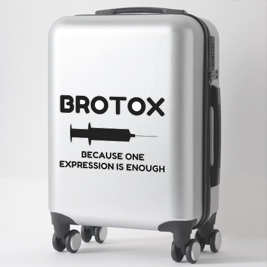 Botox-expressie Sticker (Koffer)