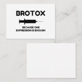 Botox-expressie Visitekaartje (Voorkant / Achterkant)