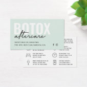 Botox Filler Injectie Nazorg Kaart (Bureau)