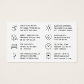 Botox Filler Injectie Nazorg Kaart (Achterkant)