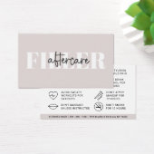 Botox Filler Injectie Nazorg Kaart (Bureau)