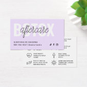 Botox Filler Injectie Nazorg Kaart (Bureau)