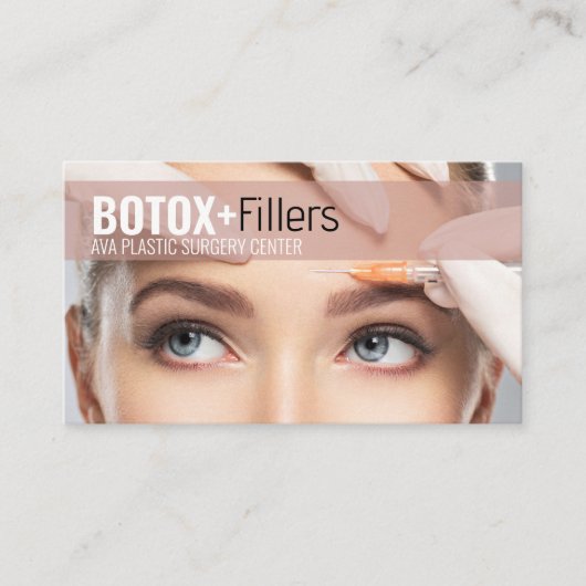 Botox Fillers Plastic Surgery Visitekaartje (Voorkant)