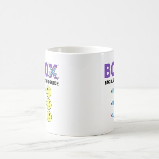 BOTOX gezichtsuitdrukkingsgids Koffiemok (Center)