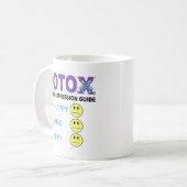 BOTOX gezichtsuitdrukkingsgids Koffiemok (Voorkant links)