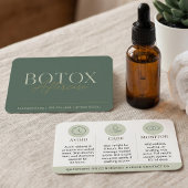 Botox Green Minimale Nazorginstructies Visitekaartje