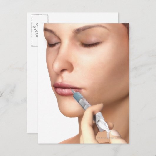 Botox injecties briefkaart (Voorkant / Achterkant)