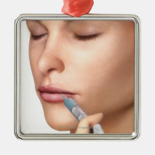 Botox injecties metalen ornament