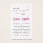 Botox Injecties Nazorg Kaart Tijdlijn Niet (Achterkant)