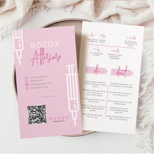 Botox Injecties Nazorg Kaart Tijdlijn Niet