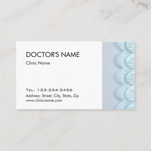 Botox injecties rond de ogen door esthetische arts visitekaartje (Achterkant)