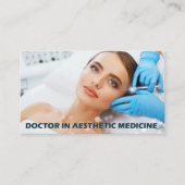 Botox injecties rond de ogen door esthetische arts visitekaartje (Voorkant)