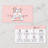 Botox Instructies voor nazorg Visitekaartje (Voorkant / Achterkant)