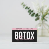 Botox Lip Filler-instructies Bewerkbaar nazorg B Visitekaartje (Staand voorkant)