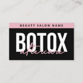 Botox Lip Filler-instructies Bewerkbaar nazorg B Visitekaartje (Voorkant)