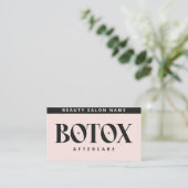 Botox Lip Filler-instructies Bewerkbare nazorg  Visitekaartje (Staand voorkant)